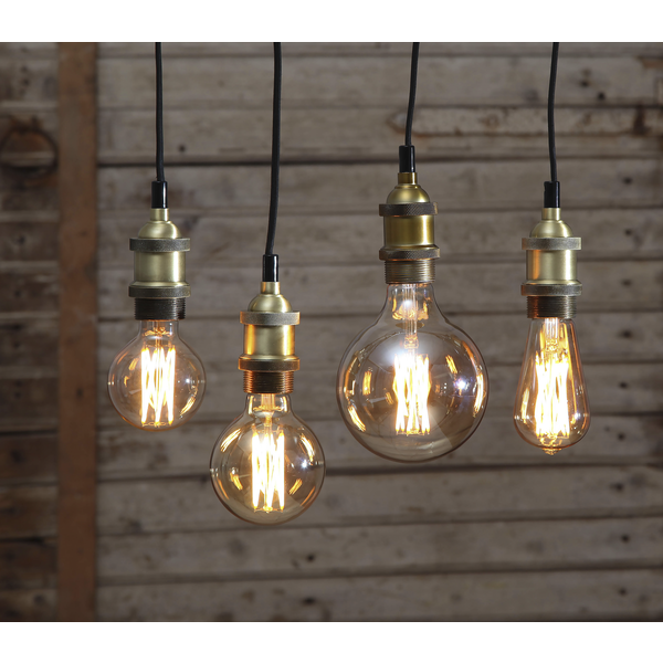 LED lampa E27 dimbar | G95 vintage gold | 1800K | 3.7W [Star Trading] 361868 - 3