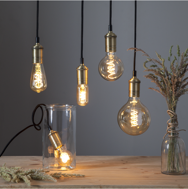 LED lampa E27 dimbar | ST64 decoled | 3.2W [Star Trading] 361886 - 2