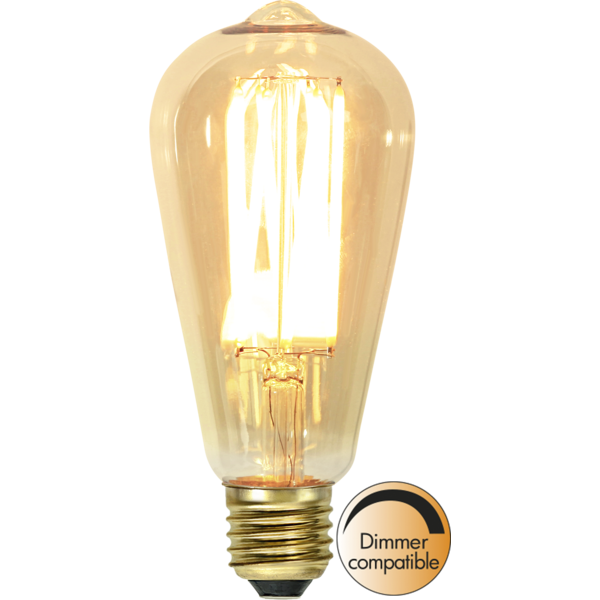 LED lampa E27 dimbar | ST64 vintage gold | 3.7W [Star Trading] 361893 - 1