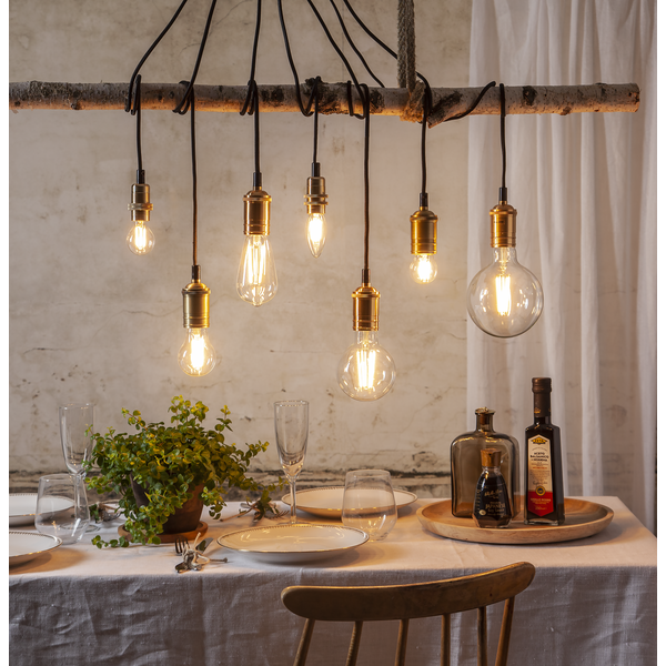 LED lampa E27 dimbar (3-stegs) | G45 soft glow | 2100K | 4W (35W) [Star Trading] 361856 - 2