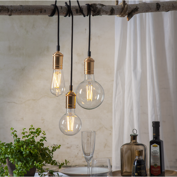 LED lampa E27 dimbar (3-stegs) | G95 soft glow | 6.5W [Star Trading] 361866 - 2
