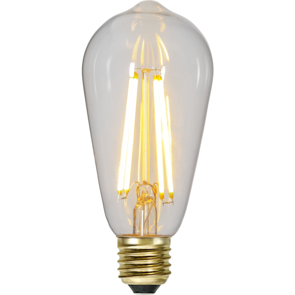 LED lampa E27 dimbar (3-stegs) | ST64 soft glow | 2100K | 6.5W (54W) [Star Trading] 502440 - 2