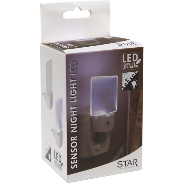 LED nattlampa | kallvit | sensor [Star Trading] 361724 - 3