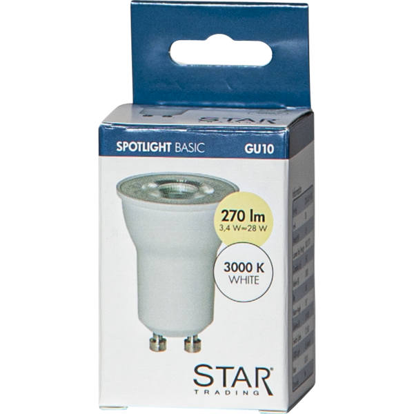 LED spotlight GU10 | MR11 | 3.4W [Star Trading] 361918 - 3