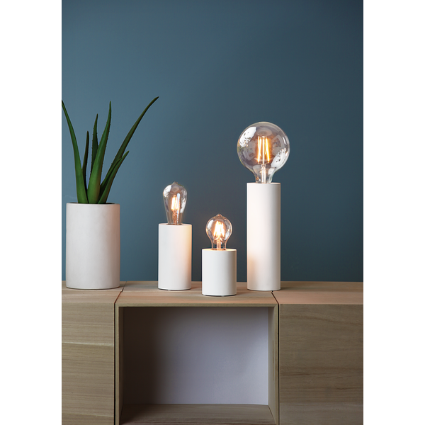 Lampfot E27 Tub | 15cm | vit [Star Trading]⭐ 361986 - 4