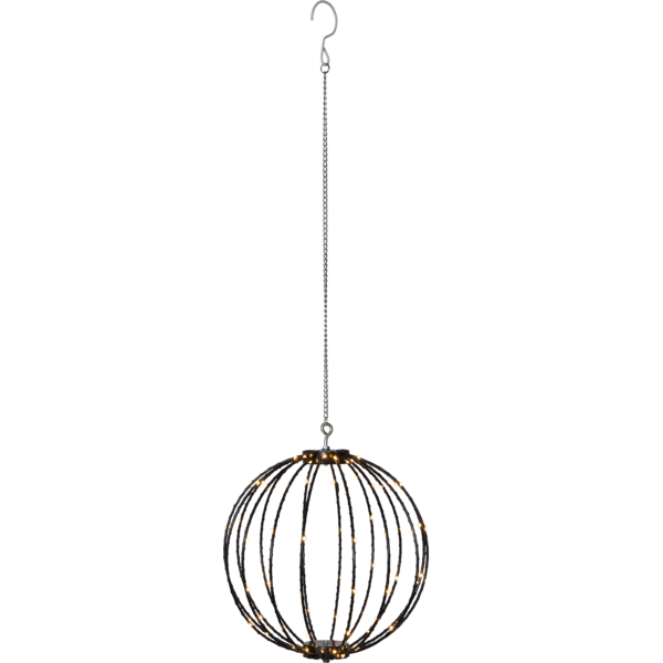 Ljusboll Ø30cm 96 LED | svart [Star Trading] 361406 - 1