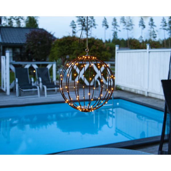 Ljusboll Ø30cm 96 LED | svart [Star Trading] 361406 - 4