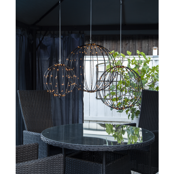 Ljusboll Ø30cm 96 LED | svart [Star Trading] 361406 - 5