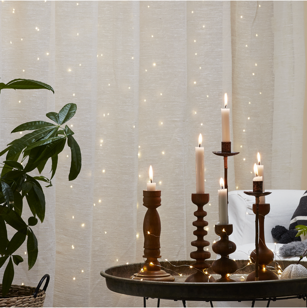 Ljusgardin Dew Drop | varmvit | 1m x 1m | 100 LED [Star Trading] 361257 - 2