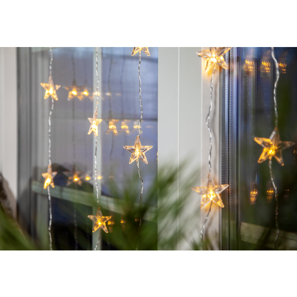 Ljusgardin Star Curtain | varmvit | 0,9m x 1,2m | 30 LED [Star Trading] 361562 - 4