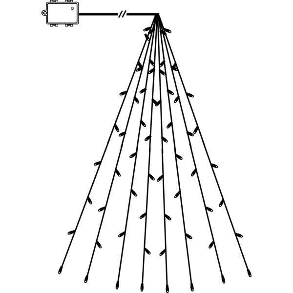 Ljusslinga Akku 64 LED | 2.7m [Star Trading] 361417 - 4