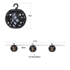 Ljusslinga Solcell Flame | 210cm | 8 lampor | svart [Star Trading] 501756 - 3