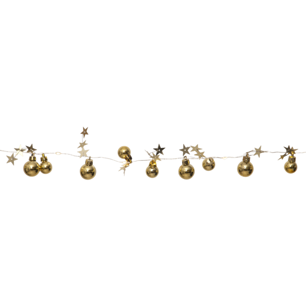 Ljusslinga X-Mas | 90cm | 10 lampor | guld [Star Trading] 501774 - 3