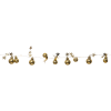 Ljusslinga X-Mas | 90cm | 10 lampor | guld [Star Trading] 501774 - 3