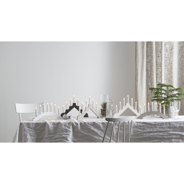 Ljusstake Ada | 7-arm | trä | vit  [Star Trading] 361277 - 3