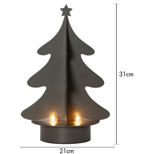 Ljusstake Afton | 4 ljus | svart [Star Trading] 501812 - 4
