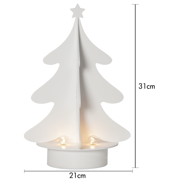 Ljusstake Afton | 4 ljus | vit [Star Trading] 501811 - 4