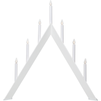 Ljusstake Arrow | 7-arm | trä | vit [Star Trading] 361278