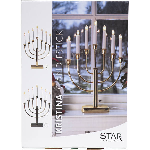 Ljusstake Kristina | 7-arm | mässing [Star Trading] 361283 - 4