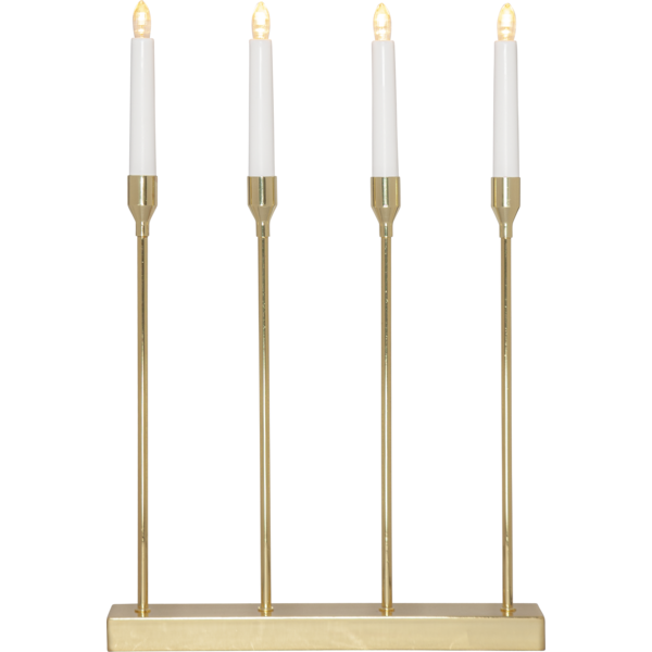Ljusstake Lottie | 4 ljus | guld [Star Trading] 501810 - 1