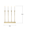 Ljusstake Lottie | 4 ljus | guld [Star Trading] 501810 - 3