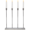 Ljusstake Lottie | 4 ljus | silver [Star Trading] 501809 - 1
