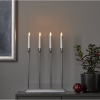Ljusstake Lottie | 4 ljus | silver [Star Trading] 501809 - 2