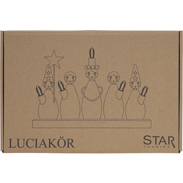 Ljusstake Luciakör | 5 ljus | vit [Star Trading] 361285 - 4