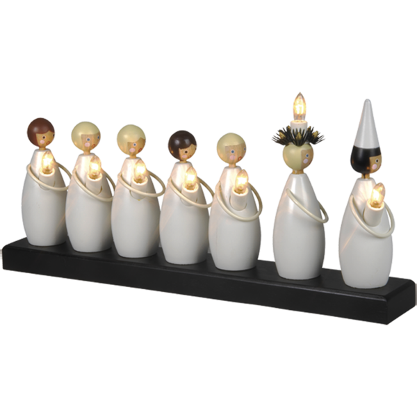 Ljusstake Luciakör | 7 ljus [Star Trading] 361287 - 1