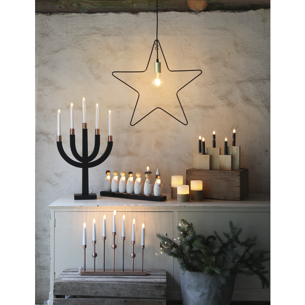 Ljusstake Luciakör | 7 ljus [Star Trading] 361287 - 3