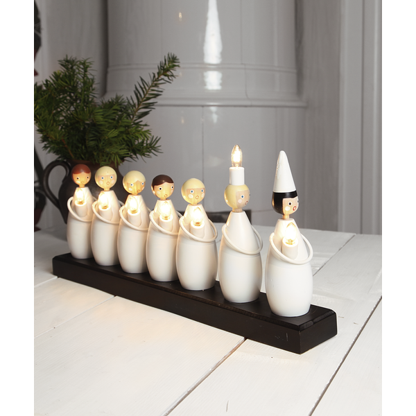 Ljusstake Luciakör | 7 ljus [Star Trading] 361287 - 4