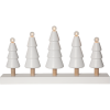 Ljusstake Skog | 5 ljus | vit [Star Trading] 501518 - 1