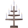 Ljusstake Trapp | 7-arm | trä | brunbetsad [Star Trading] 361292 - 1