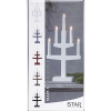 Ljusstake Trapp | 7-arm | trä | grå [Star Trading] 361291 - 4