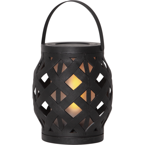 Lykta Flame Lantern 16cm | svart [Star Trading] 501735 - 1