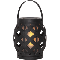 Lykta Flame Lantern 16cm | svart [Star Trading] 501735