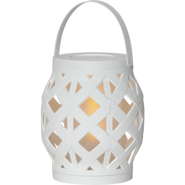 Lykta Flame Lantern 16cm | vit [Star Trading] 501736 - 1
