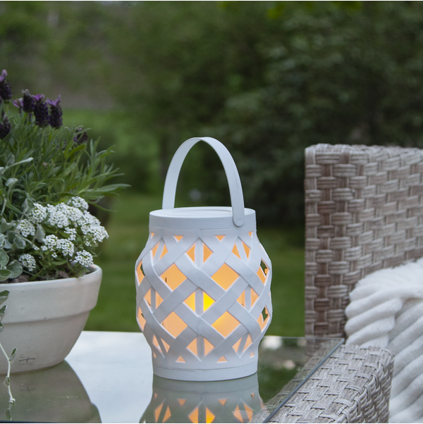 Lykta Flame Lantern 16cm | vit [Star Trading] 501736 - 2