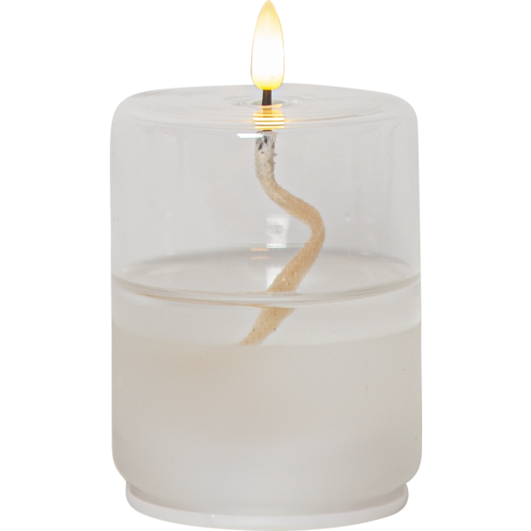 Lykta Flamme Float Cylinder | Ø8cm x 13cm | vit [Star Trading] 501541 - 2