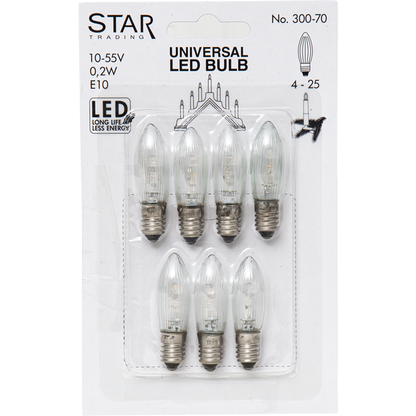 Reservlampa E10 | 10-55V | 7-pack [Star Trading] 362021 - 3