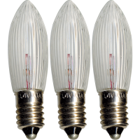 Reservlampa E10 | 24V | klar | dimbar | 3-pack [Star Trading]⭐ 362003