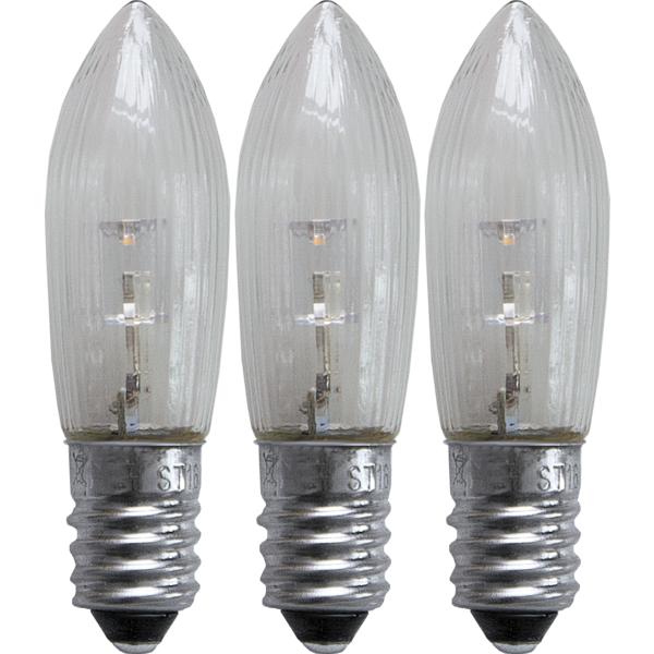 Reservlampa E10 LED | 10-55V 0,02-0,2W | varmvit | 3st [Star Trading] 362012 - 1