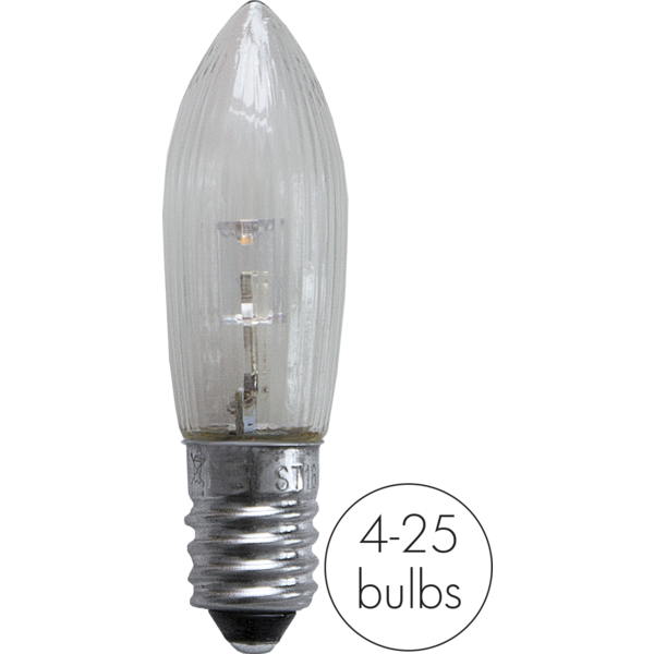 Reservlampa E10 LED | 10-55V 0,02-0,2W | varmvit | 3st [Star Trading] 362012 - 2