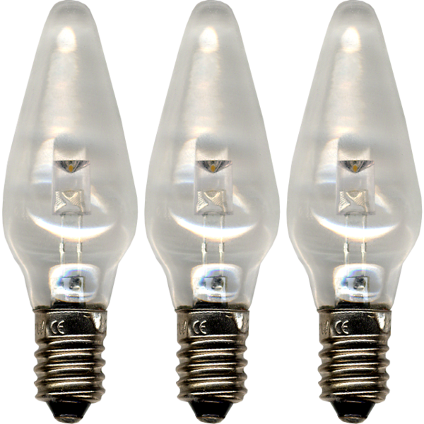 Reservlampa E10 LED | 10-55V 0,1-0,24W | klar | 3st [Star Trading] 362014 - 1