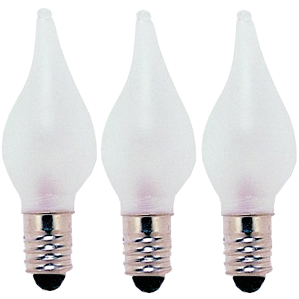 Reservlampa E10 dimbar | 24V 1,8W | frostad | 3st [Star Trading] 362005 - 1