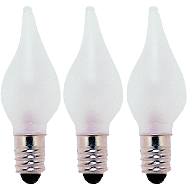 Reservlampa E10 dimbar | 34V 3W | frostad | 3st [Star Trading] 362000 - 1