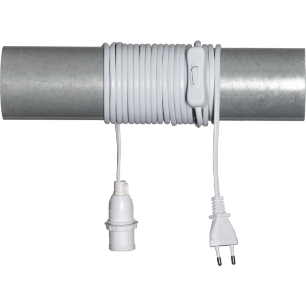 Sladdställ E14 5m | BASIC vit [Star Trading] 500676 - 2