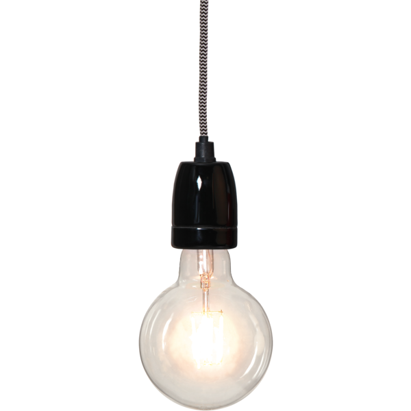 Sladdställ E27 5m | GLAZE svart/vit [Star Trading] 361963 - 5