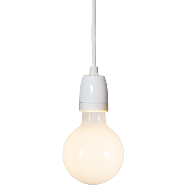 Sladdställ E27 5m | GLAZE vit [Star Trading] 361962 - 6