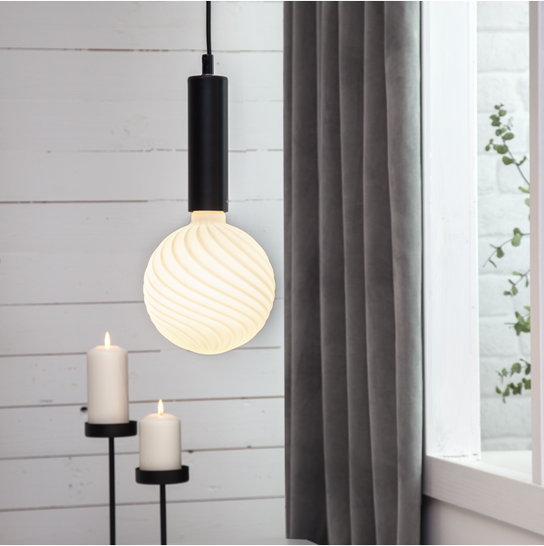 Sladdställ Glans E27 | 3.5m | svart [Star Trading] 361960 - 2